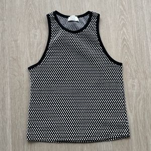 Zara Trafaluc Polka-Dot Stretchy Tank Top